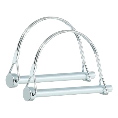 PATIKIL 2pz Perno di Bloccaggio per Albero 8x90mm Perno Accoppiamento Rimorchio Perni di Sicurezza a Filo Pto Rotondo per Camion Rimorchi Falciatrici Trattori Barche