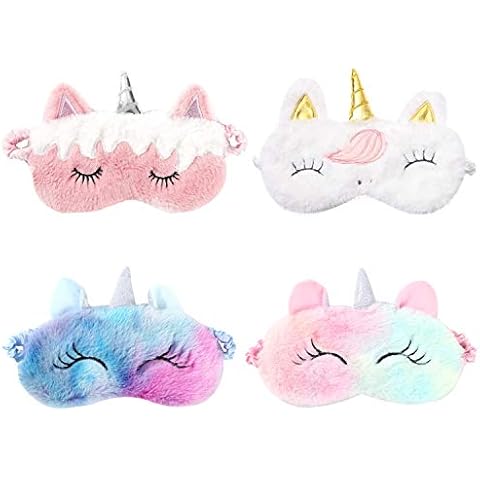 Antifaz de felpa para dormir Panda, paquete de 4 Cover