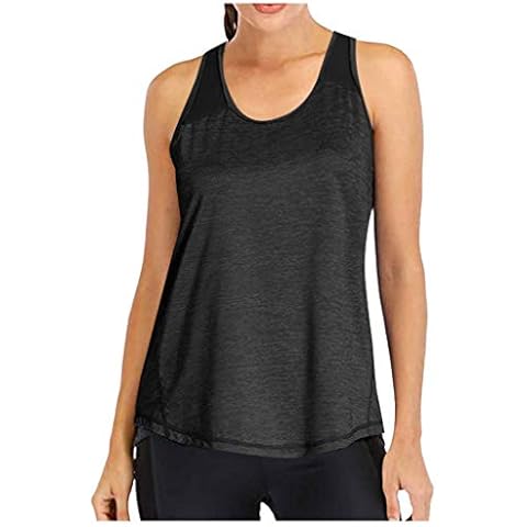 Open Back Workout Tank Tops Women Stretchy Mesh Tie Sexy Yoga Tank Running Sleeveless Shirts Sport Racerback Gym Vest Casual Athletic Fitness Activewear Cover
