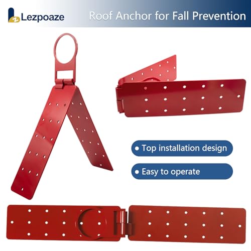 Image of Stainless Steel Roof Anchor Bracket - Heavy-Duty Fall Protection for Roofing & Construction, OSHA /ANSI Compliant, Corrosion Resistant