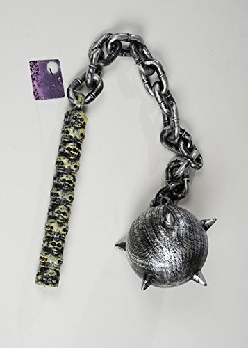 Struts Fancy Dress Cráneo gótico Mango Mace plástico Arma