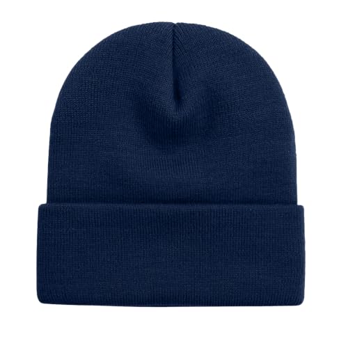 Image of ZOORON Beanie for Women Men Ski Watch Cap Cuffed Plain Skull Knit Hat Soft Fisherman Winter Hat