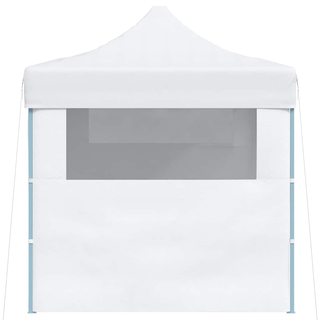 Carpa plegable para fiestas, 280 x 410 x 315 cm, acero, color blanco