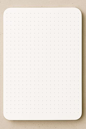 Bloc-notes A6 grille à pois pour planification de projet, carnet de croquis et notes de bureau