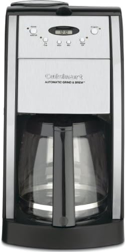 Cuisinart DGB-550BKP1 Automatic Coffeemaker Grind & Brew, 12-Cup Glass, Black