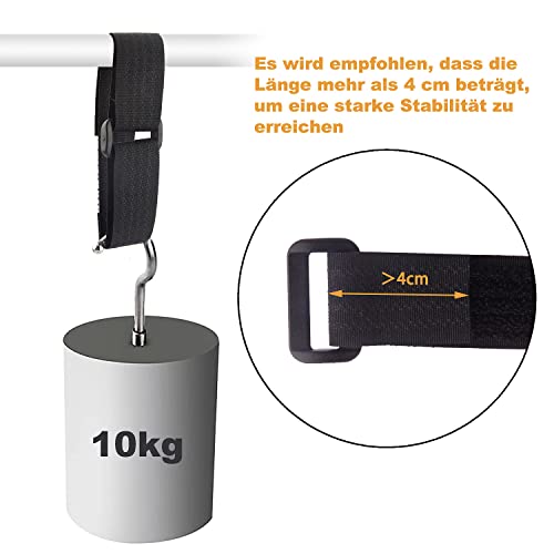 WSZJINB 32Ft x 0.8In Adjustable Cable Straps with 50 Buckles, Free Cut Length, Black Reusable Fastening Cable Ties, Hook and Loop Securing Strap for Cable Tidy, Wire Management, Cord Organiser