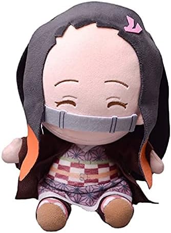 Muñeca de peluche de anime Kamado Tanjirou Nezuko linda figura de peluche, llavero de regalo, accesorios de cosplay para niños fanáticos (Kamado