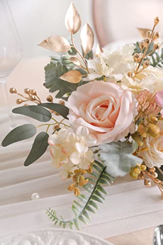 Serra Flora Artificial Greenery Spray Box Set(Pack Of 53Pcs) With 6 Kinds Of Golden Green Filler For Wedding Bouquet Table Centerpieces And Floral Arrangement (Golden&Green) #TOP3