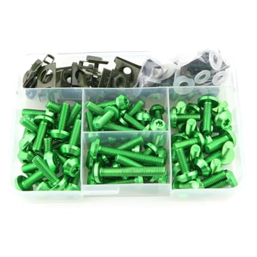 Pernos Moto Para VTR1000 VTR1000F Para VFR1200F VFR1200X Crosstourer Accesorios De Motocicleta Tornillos De Parabrisas Sujetadores Pernos De Fijación(Green)