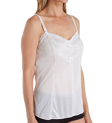 Shadowline Lace Trim Camisole (4903) L/White