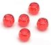 Darice 9mm Value Pack Pony Bead, Transparent Red