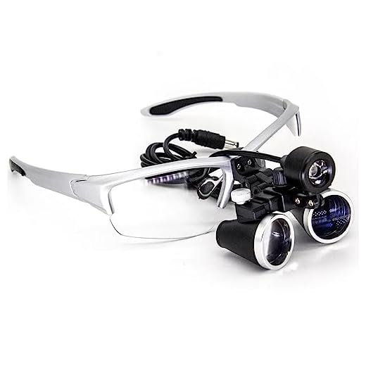 Óculos Lupa Cabeca 3,5x Led 3 Watts Cirúrgico Dentista