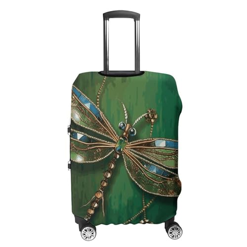 Jewel Dragonfly Printed Luggage Cover Protector, Fits 18-32 Inch Luggage4