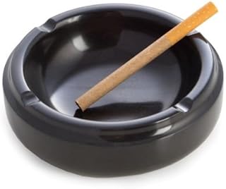 Bey-Berk Hand-Crafted Black Marble Ashtray