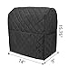 Luxja Dust Cover Compatible with 6-8 Quart Stand Mixer, Cloth Cover with Pockets for Stand Mixer and Extra Accessories, Black (Quilted Fabric)