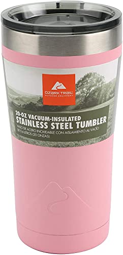 OZARK TRAIL 30oz Vacuum Insulated Powder Coated Stainless Steel Tumbler-30 OZ, 1 Count (Pack of 1)