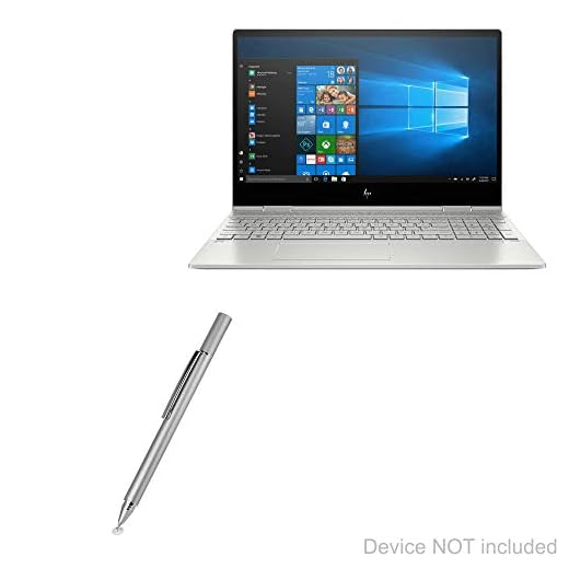 HP Envy x360 Convertible 2-in-1 Laptop (15.6") Stylus Pen, BoxWave [FineTouch Capacitive Stylus] Super Precise Stylus Pen for HP Envy x360 Convertible 2-in-1 Laptop (15.6") - Metallic Silver