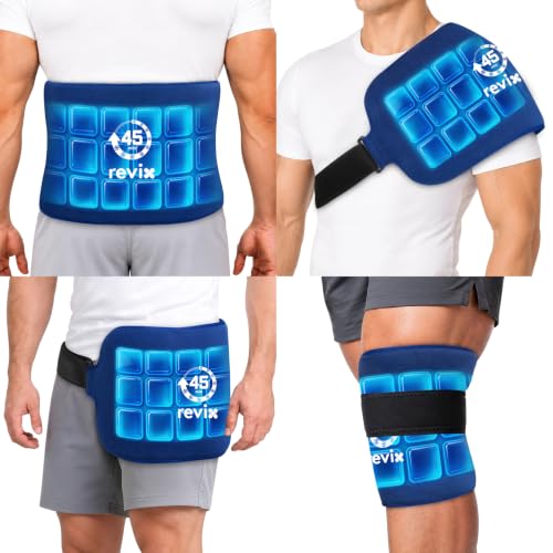 Image of REVIX Ice Pack for Injuries Reusable for Lower Back, 45-Min Cold Therapy
