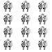 TEHAUX 12pcs Chuck Wire Rope Clips Wire Ropes Accessories Cord Holder Bolts Clamps Stainless Cable Clamp Rope Clamp Haor Clips Steel Wire Clamp Cord Clip Stainless Steel U-clip