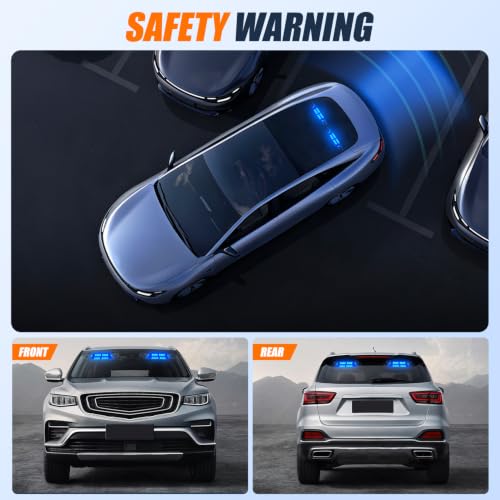 Image of Nilight 16LED Blue Dash Strobe Light Cigarette Lighter Plug