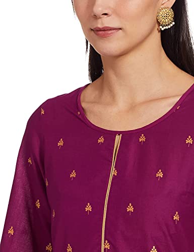 Image of Rangriti Blue Straight Kurta for Women