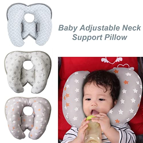 Head Supports, Baby Neck Pillow,Baby Travel Pillow for Head and Neck Support Pillow for Pushchair,Car Seat,Travel Gray – Image 5
