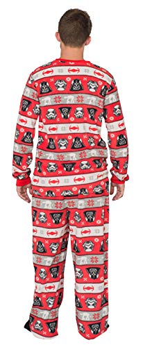 Adult Star Wars Darth Vader Tropper Holiday Red and White Youth and Adult 2 Piece Pajama Set3