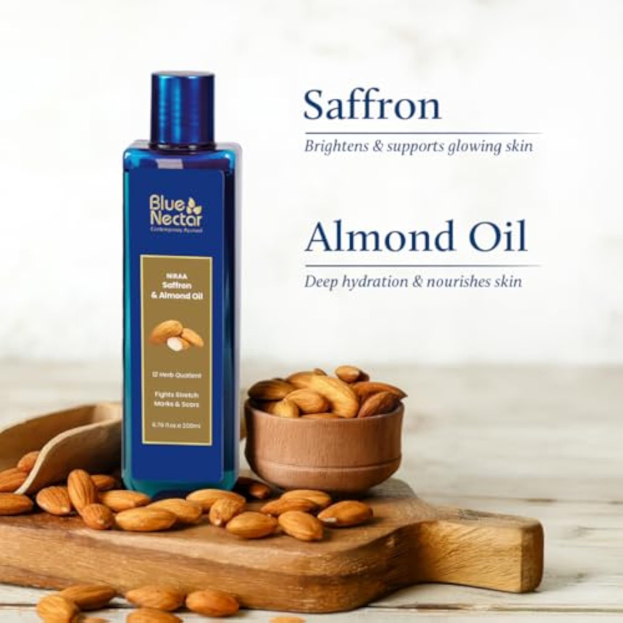 Saffron & Almond Body Oil for Stretch Marks