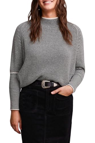 Tribal Women's Funnel Neck Long Dolman Sleeve Sweater with Sharp