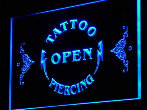 ADVPRO j142-b Tattoo Piercing Open Display New Neon Light Sign