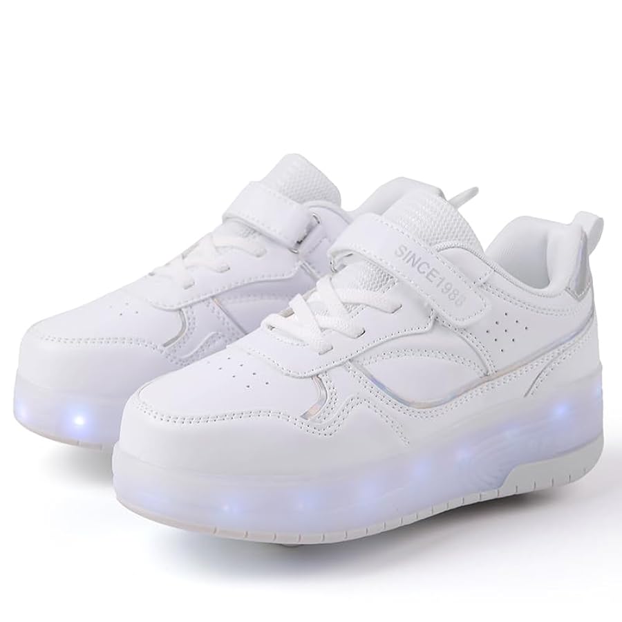 Skateboard Ragazza Scarpe Con Rotelle LED Per Bambine Sneaker