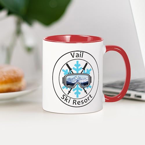 Mug de cerámica CaféPress 11 oz blanco y rojo miniatura 4