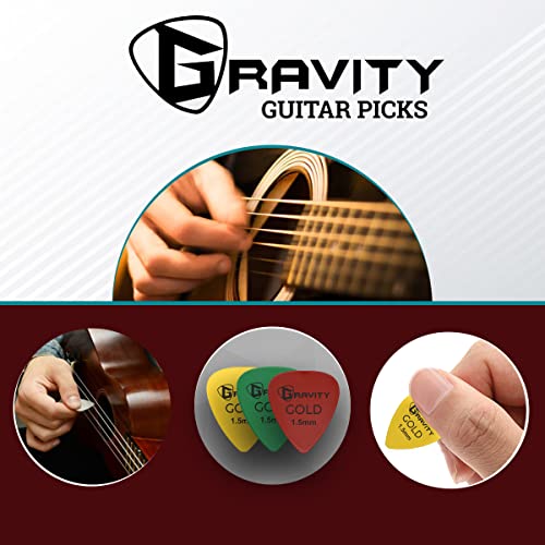Gravity Picks Médiator de guitare traditionnel en forme de goutte d’or – 1,5 mm – Rouge - Les Beatles, Paul McCartney, John Lennon, RIngo Starr, George Harrison Gravity Picks Médiator de guitare traditionnel en forme de goutte d'or - 1,5 mm - Rouge – Image 8