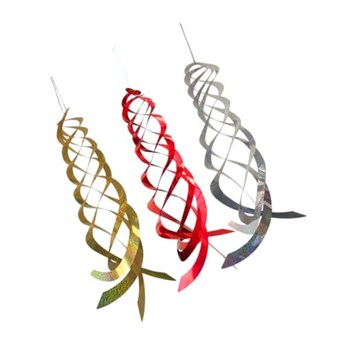 Garneck 3個 鳥よけ反射シート ガーデン吊り下げ装飾 鳥寄せ付けない 農場 家菜園用 素材 鳥撃退 園デコレーション