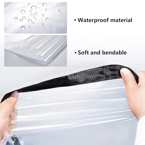 Bâche transparente d'extérieur imperméable 2x4m pvc œillets jardin balcon