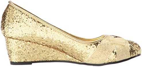 Ellie Shoes Women's 018-princess Wedge Pump, Gold, 6 US/6 M US | Image 5