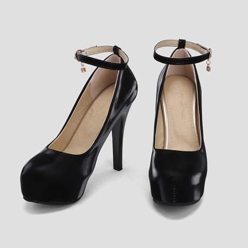 Super High Heel Ankle Strap Mary Jane Platform Women Shoes2