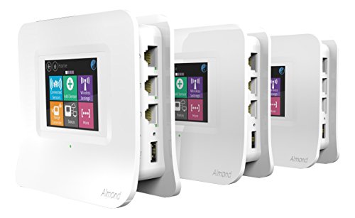 Securifi Almond 3 (Pack of 3) (White): Complete Smart Home Wi-Fi System - Easy to Set up Dual Band Gigabit Router with Built-in Security Siren, Universally Compatible with modems - Works with Alexa