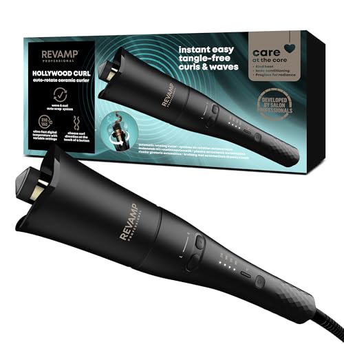 REVAMP Hollywood Curl Auto-Rotate Ceramic Hair Curler - Ionic