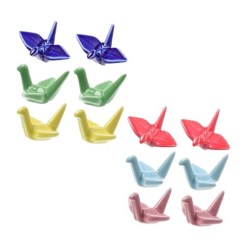 SOLUSTRE 12Pcs Chopsticks Rack with Paper Chopstick Holder for Spoons and Forks Pen Rest Elegant Utensil Stand for Home Kitchen Dining