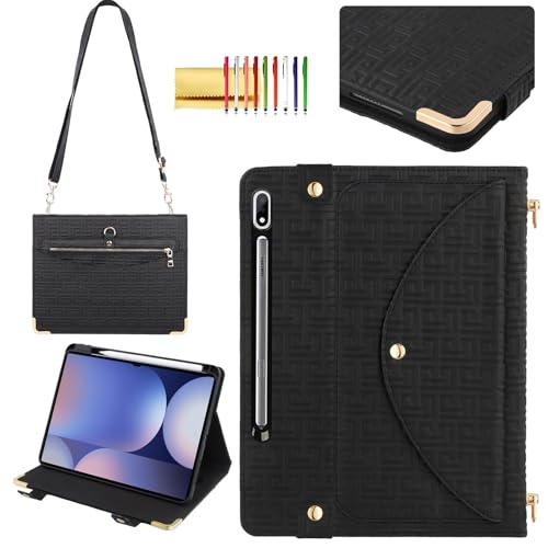Housse Samsung Tab S10+ Plus 12.4 avec sangle pour travailler en déplacement