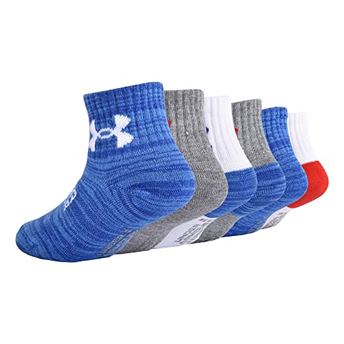 Image of Under Armour boys Multi Pack Essential Quarter Sock
