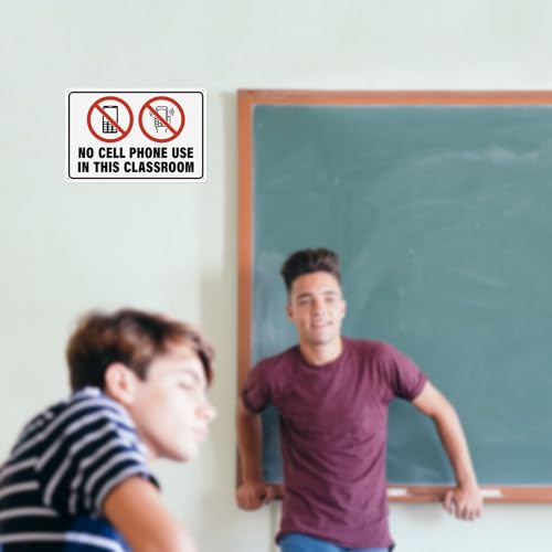 Panneau classroom no cell phone plaque signalisation école collège