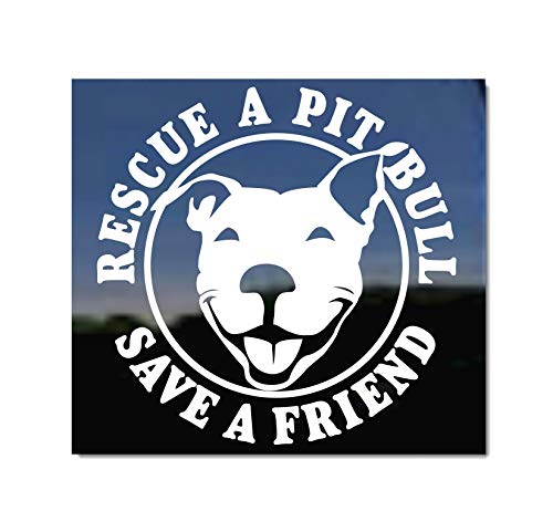 Pit Bull Terrier Dog Rescue NickerStickers® Car Truck Window Decal Sticker