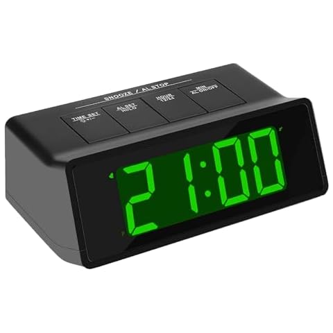 KWANWA Digital Alarm Clock with Loud Alarm Cover