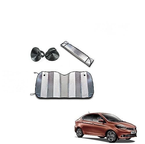 Image of Kozdiko Car UV Protection Silver Foil Sunshade Film Windshield Visor Front Windshield Sunshade for Tata Tigor