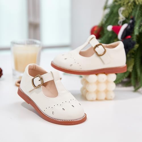 Image of Felix & Flora Toddler Girl Mary Jane Dress Shoes - School Oxford Flats for Girl Party Shoes.