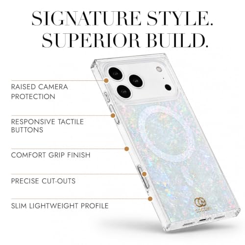Image of COCOMII Rectangle for iPhone 18 Pro Max /17 Pro Max Case, Pearlescent Opal