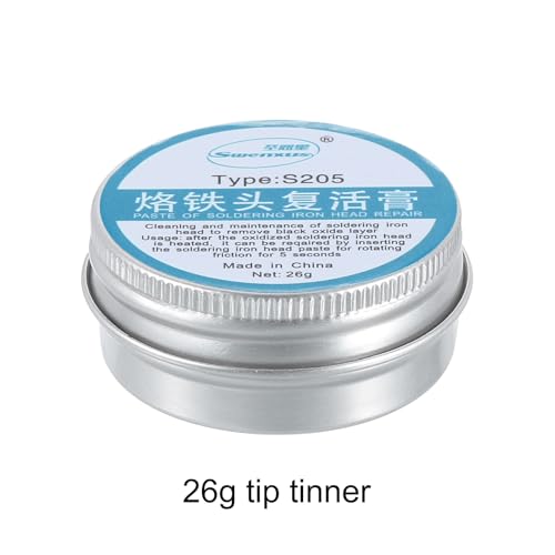 Image of HARFINGTON 2pcs Tip Tinner 26g Solder Tip Cleaner for Removes Oxidation Soldering Iron Tip Resurrection Paste Tin Powder Resurrection Paste