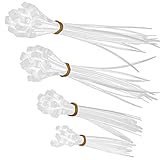 20 unidades de 150 x 4 mm. Juego de bridas para cables, tamaño grande, pequeño, 100 mm, 150 mm, 200 mm, 60 unidades, transparente